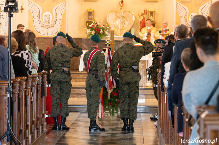 Uroczystość pogrzebowa kpr. Jana Borka w Lubatowej