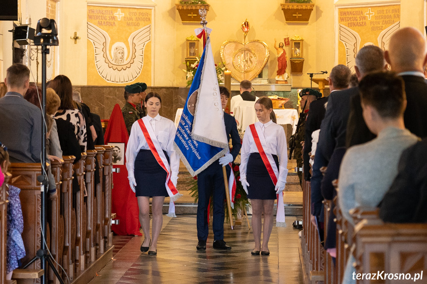 Uroczystość pogrzebowa kpr. Jana Borka w Lubatowej