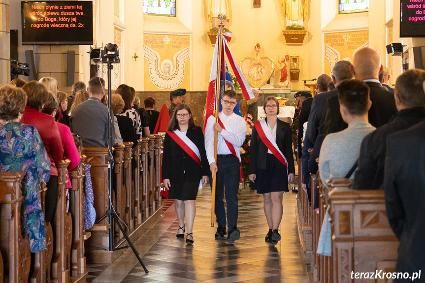 Uroczystość pogrzebowa kpr. Jana Borka w Lubatowej