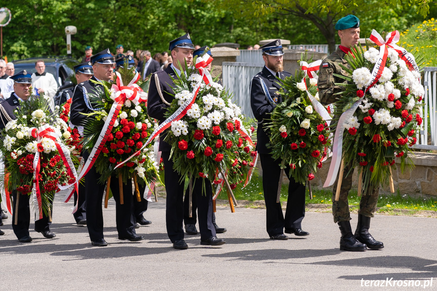 Uroczystość pogrzebowa kpr. Jana Borka w Lubatowej