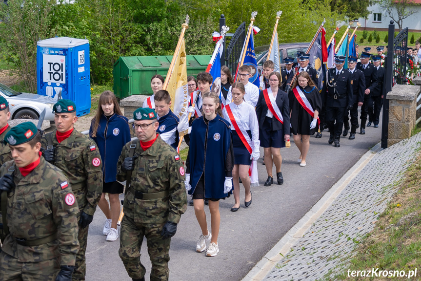 Uroczystość pogrzebowa kpr. Jana Borka w Lubatowej