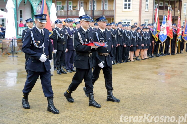 Uroczystość przekazania samochodu pożarniczego OSP Iwonicz-Zdrój