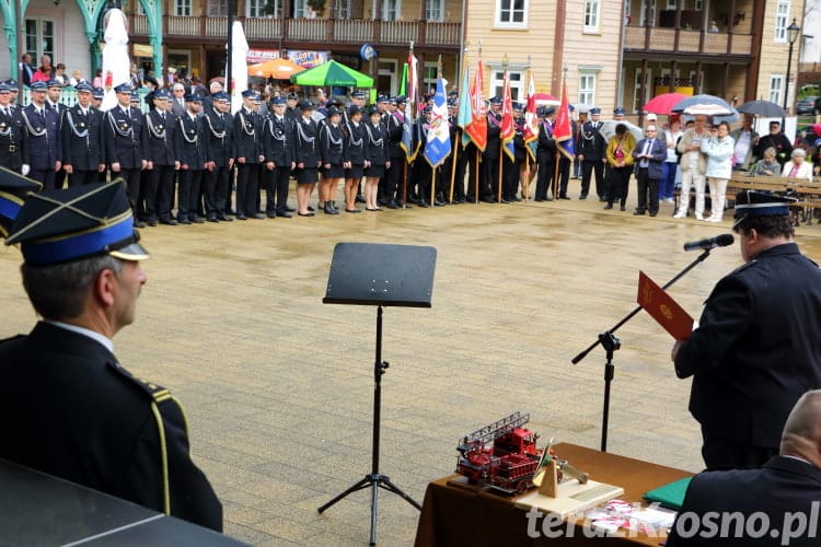 Uroczystość przekazania samochodu pożarniczego OSP Iwonicz-Zdrój