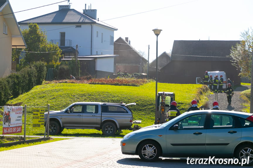 Uszkodzona rura gazowa