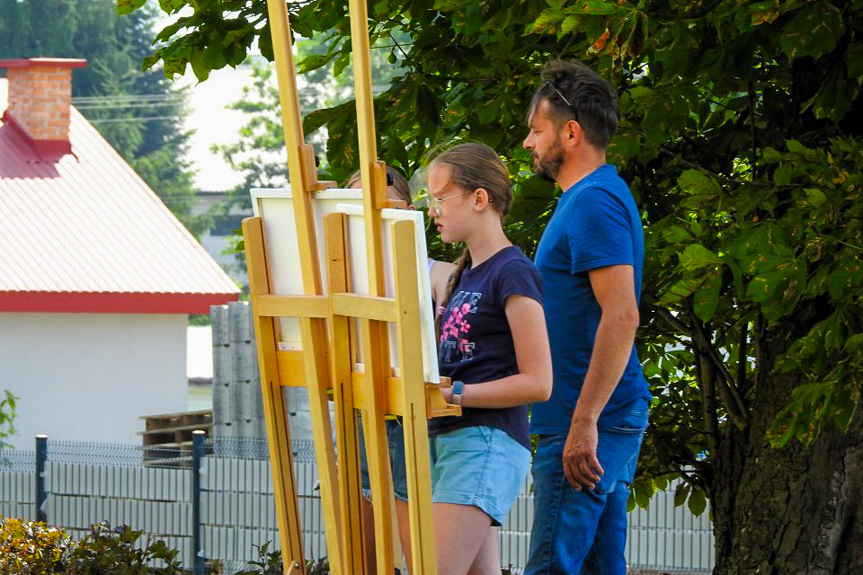 Warsztaty plastyczno muzyczne w GOK w Korczynie