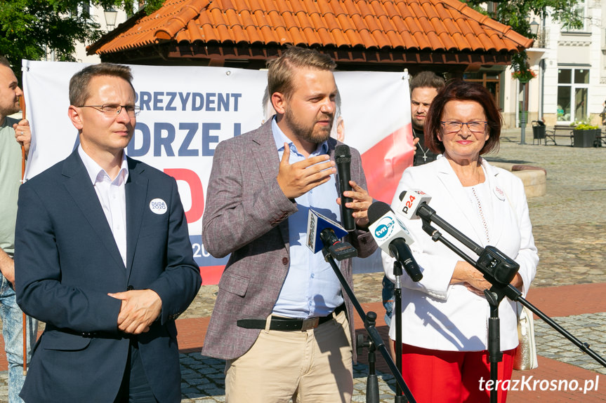 Wiec poparcia Andrzeja Dudy w Krośnie