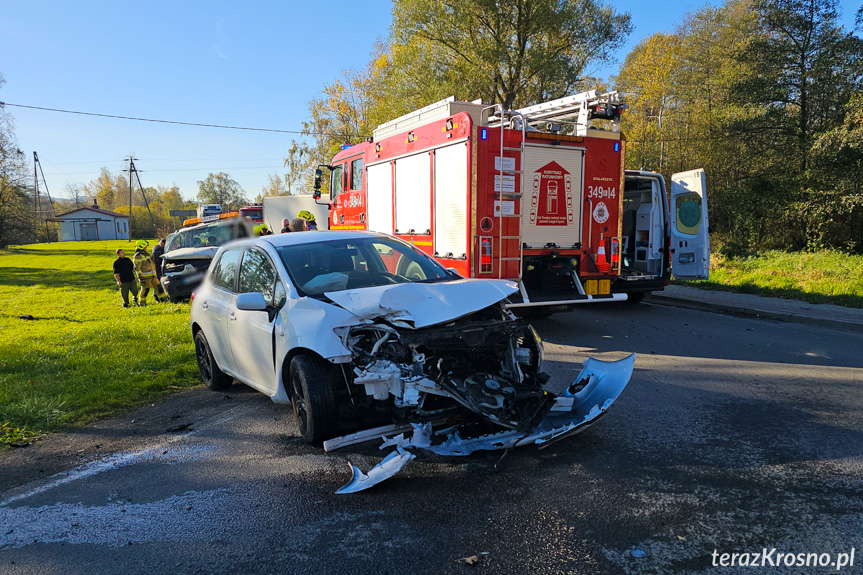 Wietrzno. Zderzenie trzech samochodów