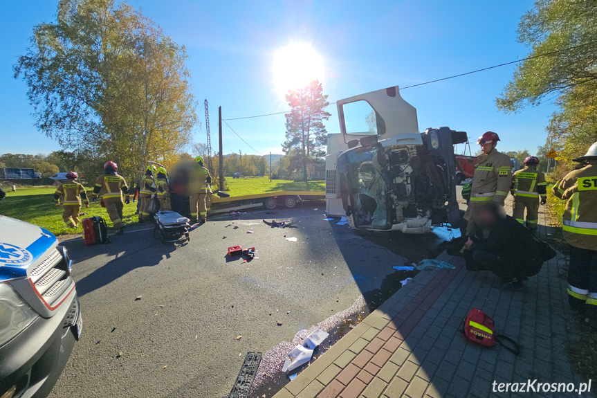 Wietrzno. Zderzenie trzech samochodów