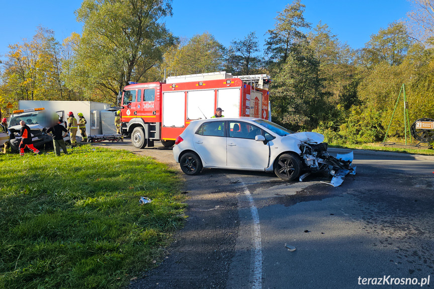 Wietrzno. Zderzenie trzech samochodów