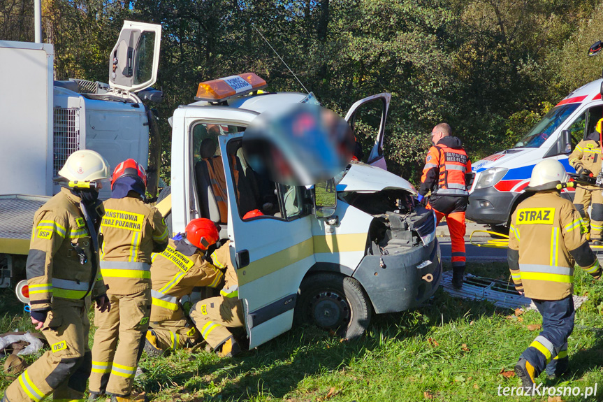 Wietrzno. Zderzenie trzech samochodów