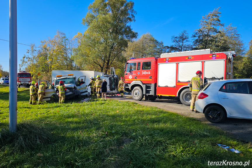 Wietrzno. Zderzenie trzech samochodów