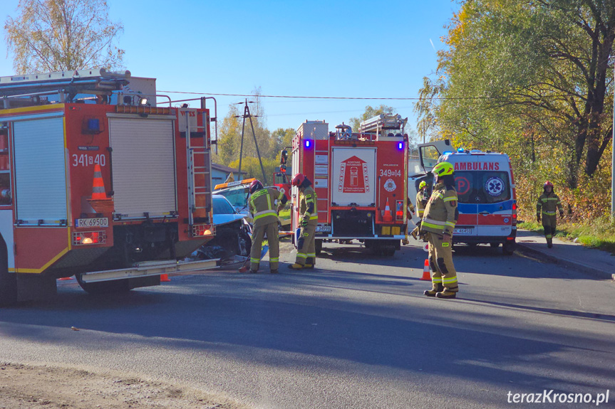 Wietrzno. Zderzenie trzech samochodów