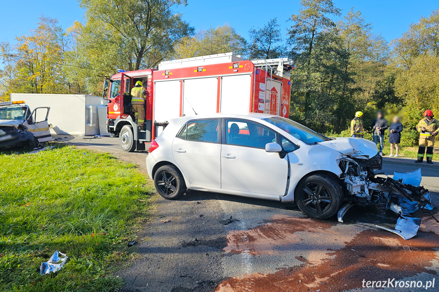 Wietrzno. Zderzenie trzech samochodów