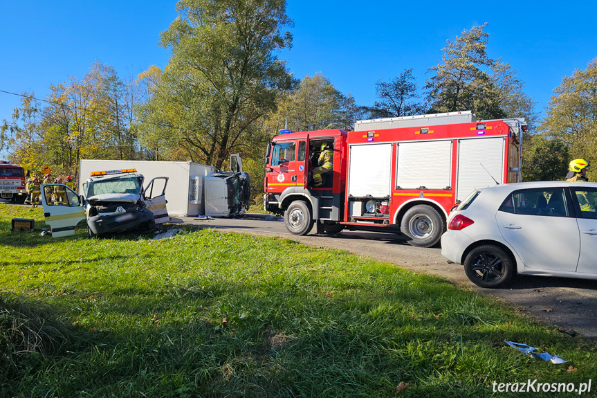 Wietrzno. Zderzenie trzech samochodów