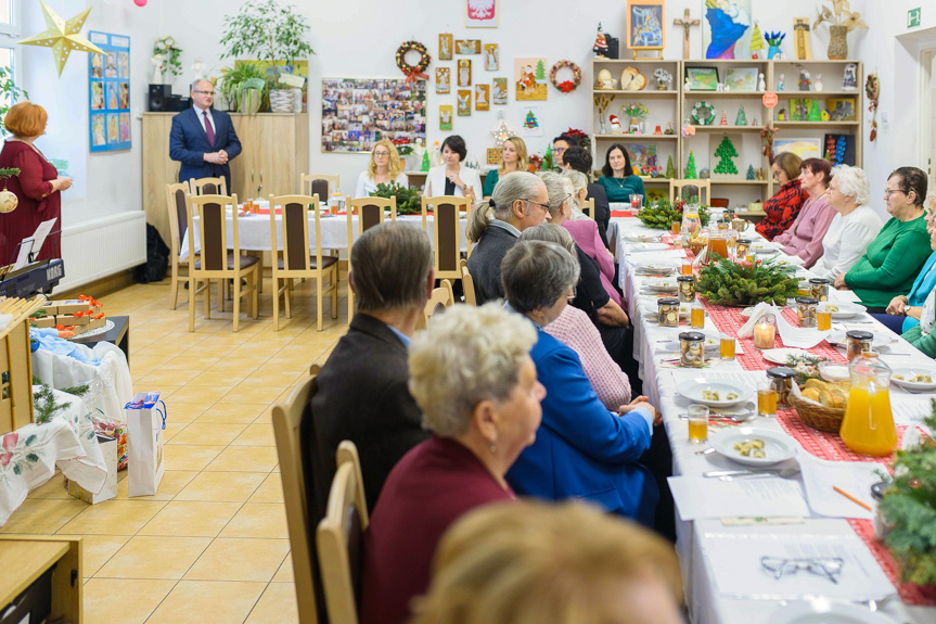 Wigilia w Dziennym Domu Seniora w Korczynie