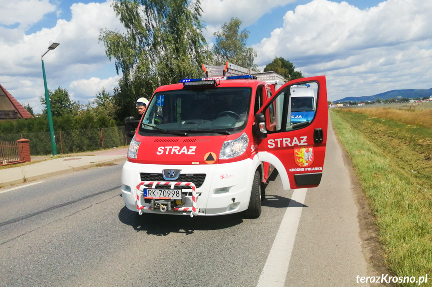 Wjechał ciężarówką do rowu