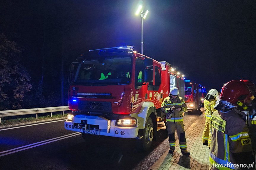 Wola Komborska. Wypadek samochodu osobowego