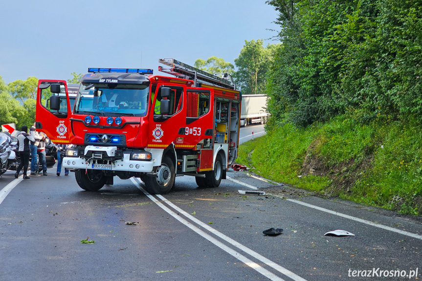 Wypadek ciężarówki w Nowej Wsi