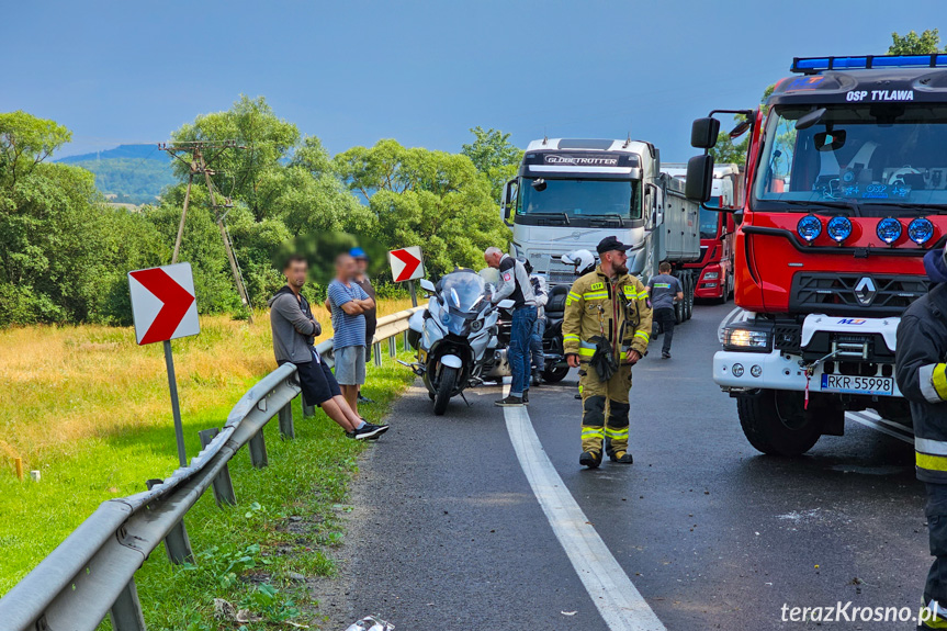 Wypadek ciężarówki w Nowej Wsi