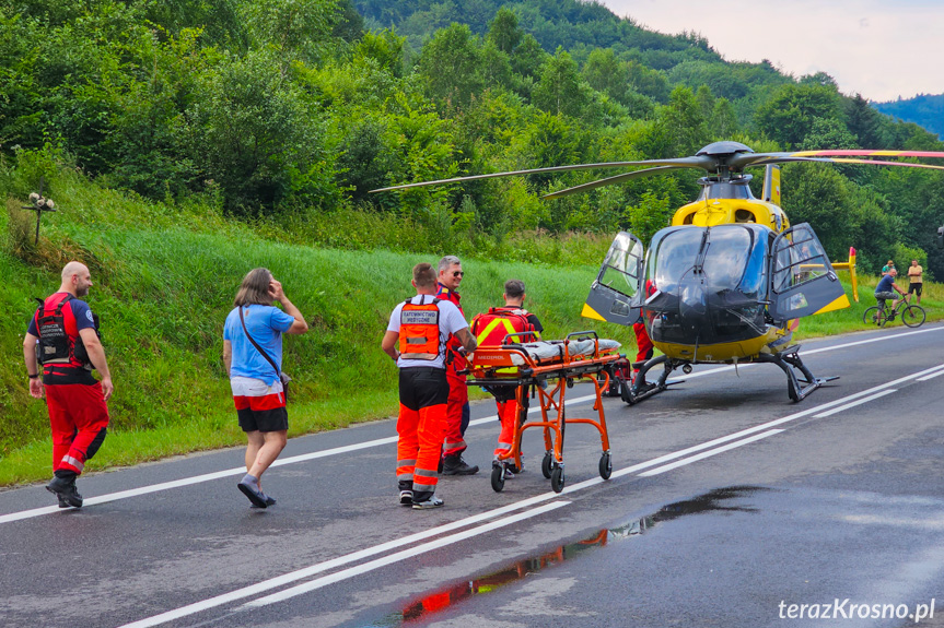 Wypadek ciężarówki w Nowej Wsi