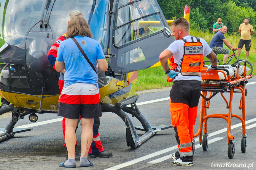 Wypadek ciężarówki w Nowej Wsi