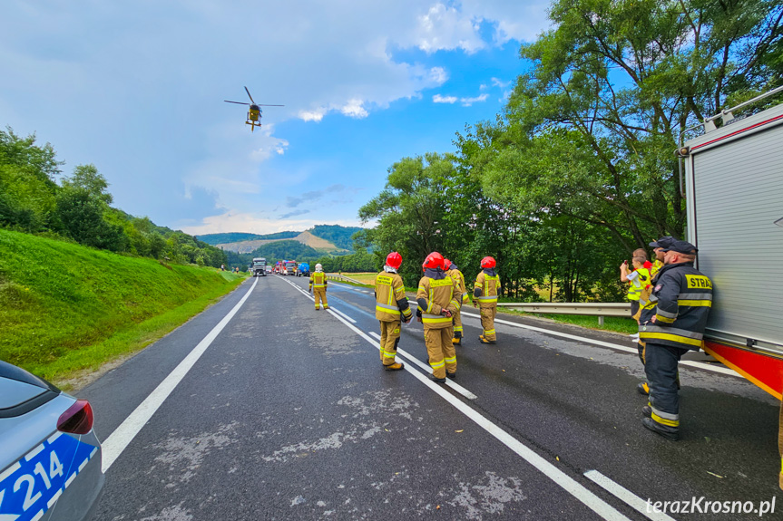 Wypadek ciężarówki w Nowej Wsi