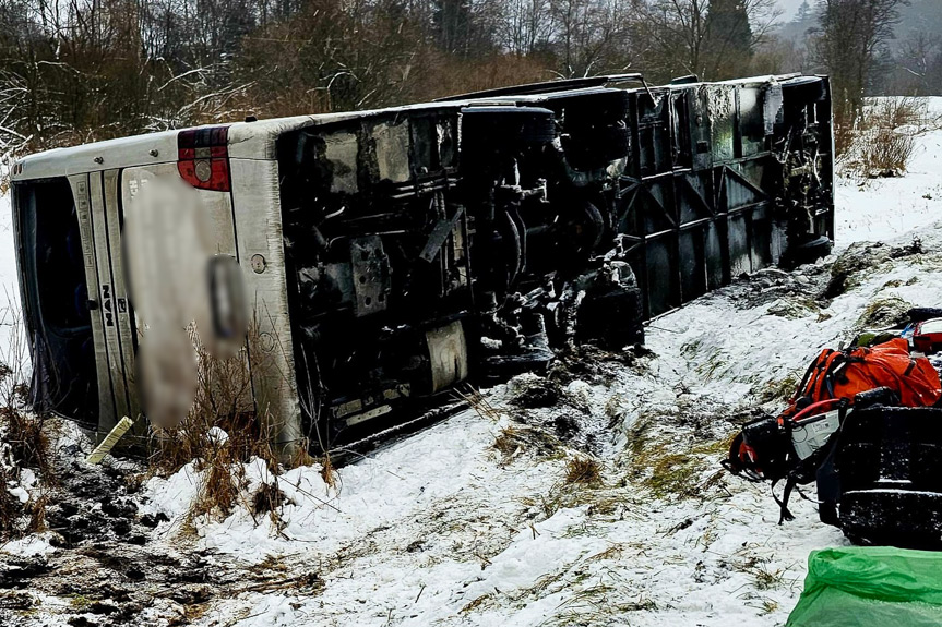 Wypadek krośnieńskiego autokaru w Wołosate