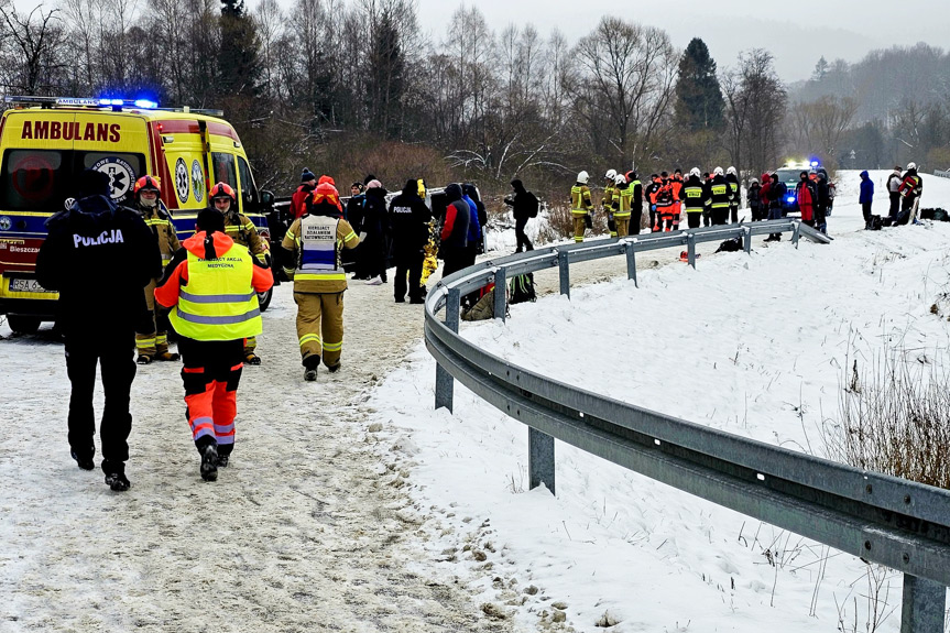 Wypadek krośnieńskiego autokaru w Wołosate