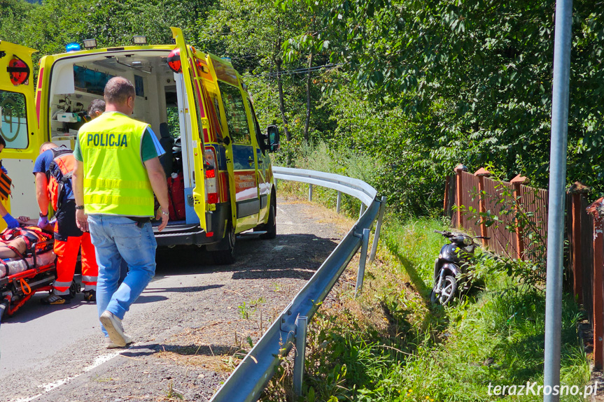 Wypadek motocyklisty w Iwli