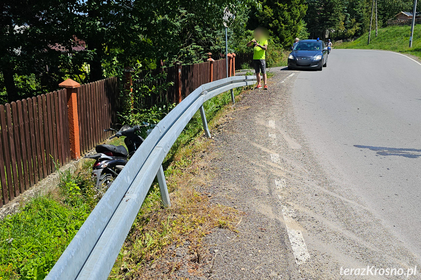 Wypadek motocyklisty w Iwli