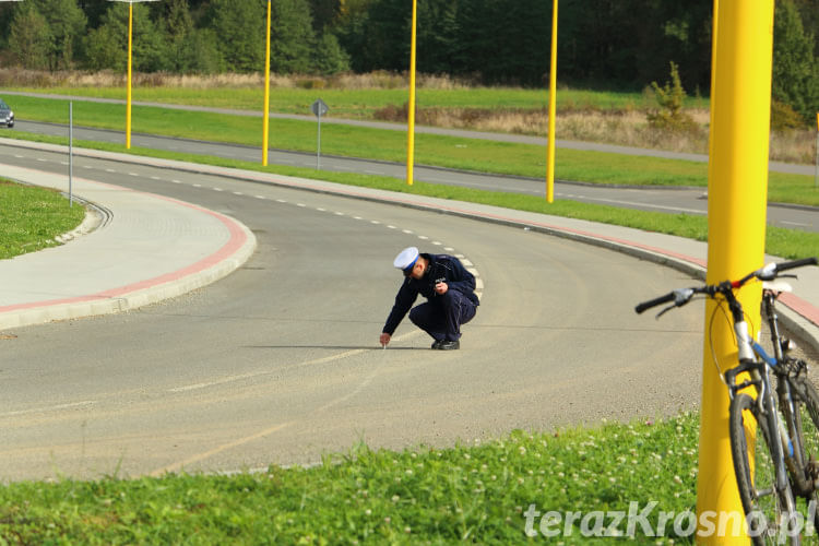 Wypadek motocyklisty w Krośnie