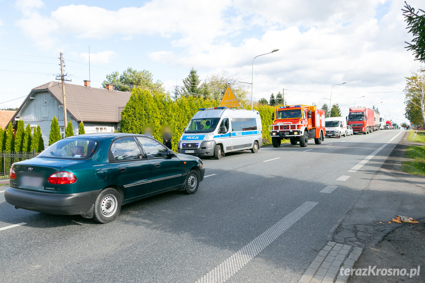 Wypadek na Bema w Krośnie