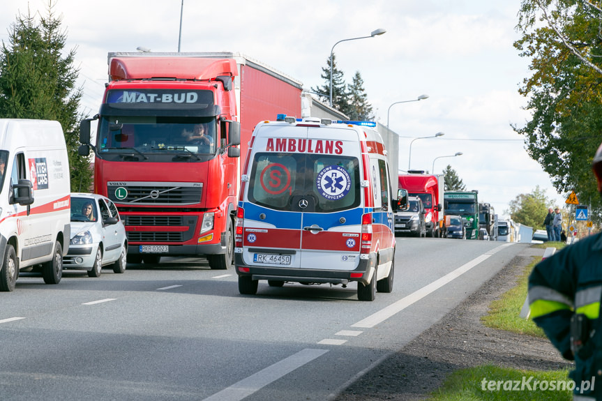 Wypadek na Bema w Krośnie