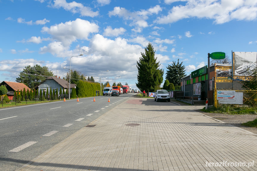 Wypadek na Bema w Krośnie