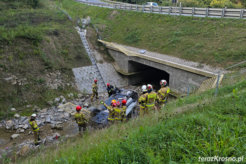 Wypadek na DK19 w Trzcianie