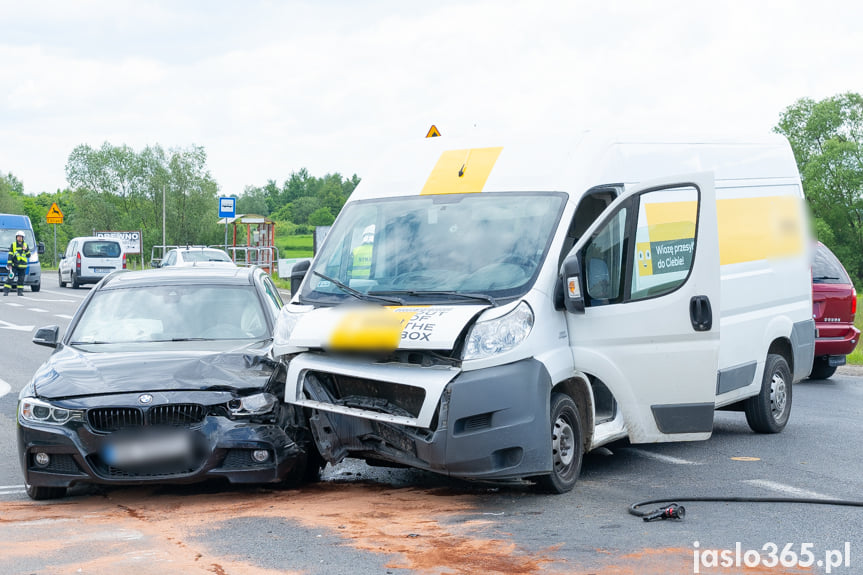 Wypadek na DK28 w Jaśle