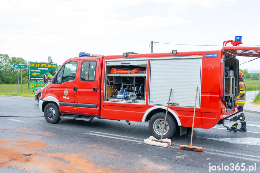 Wypadek na DK28 w Jaśle