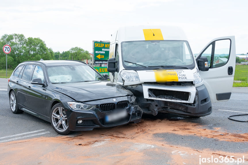 Wypadek na DK28 w Jaśle