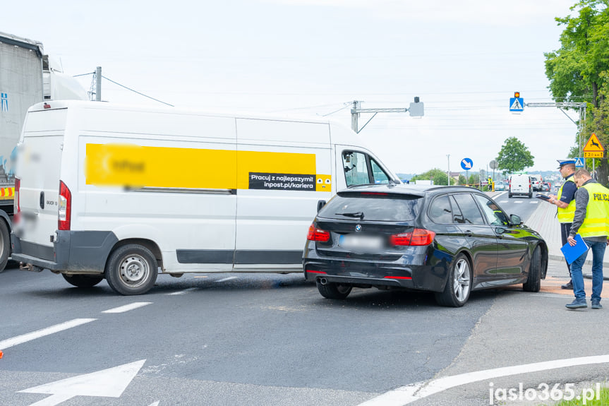 Wypadek na DK28 w Jaśle