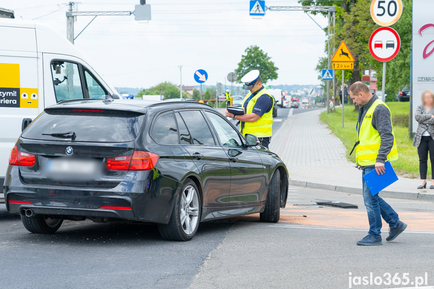 Wypadek na DK28 w Jaśle