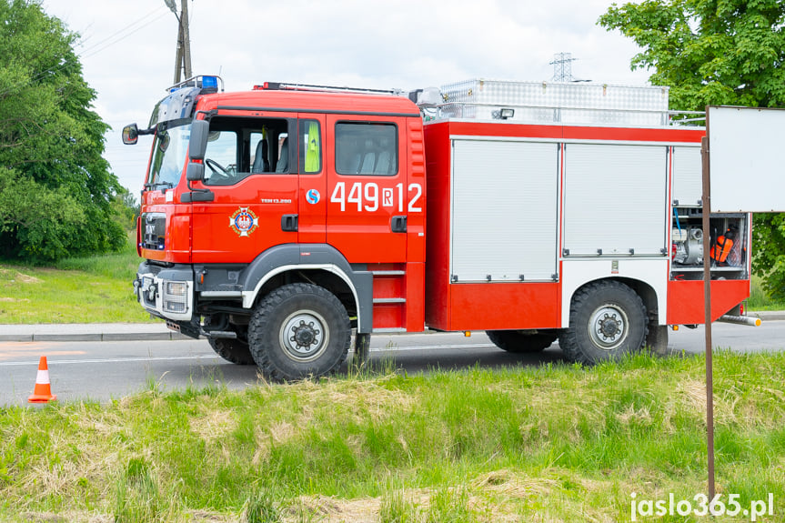 Wypadek na DK28 w Jaśle