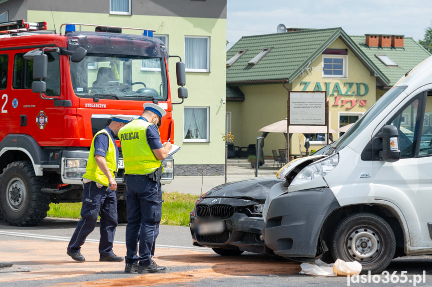 Wypadek na DK28 w Jaśle