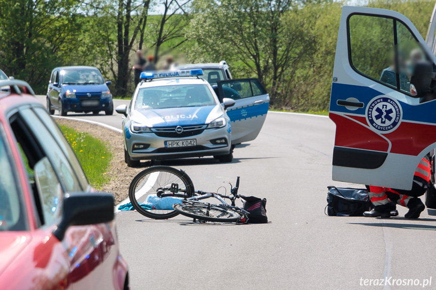 Wypadek na DW887 w Szklarach