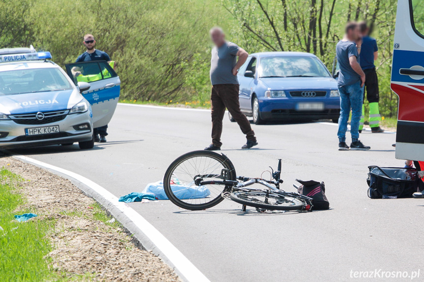 Wypadek na DW887 w Szklarach