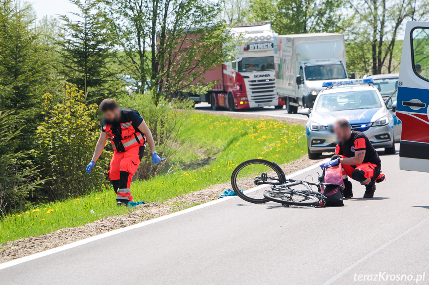 Wypadek na DW887 w Szklarach