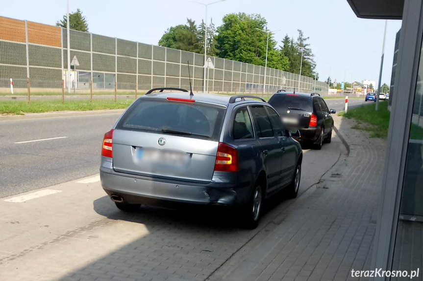 Wypadek na Podkarpackiej w Krośnie