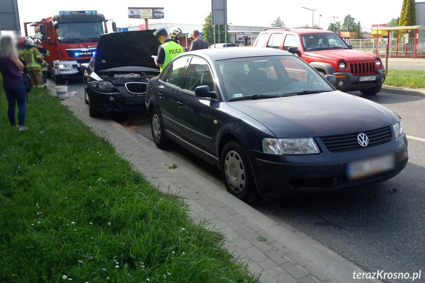 Wypadek na Podkarpackiej w Krośnie