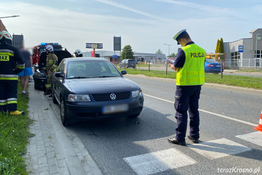 Wypadek na Podkarpackiej w Krośnie