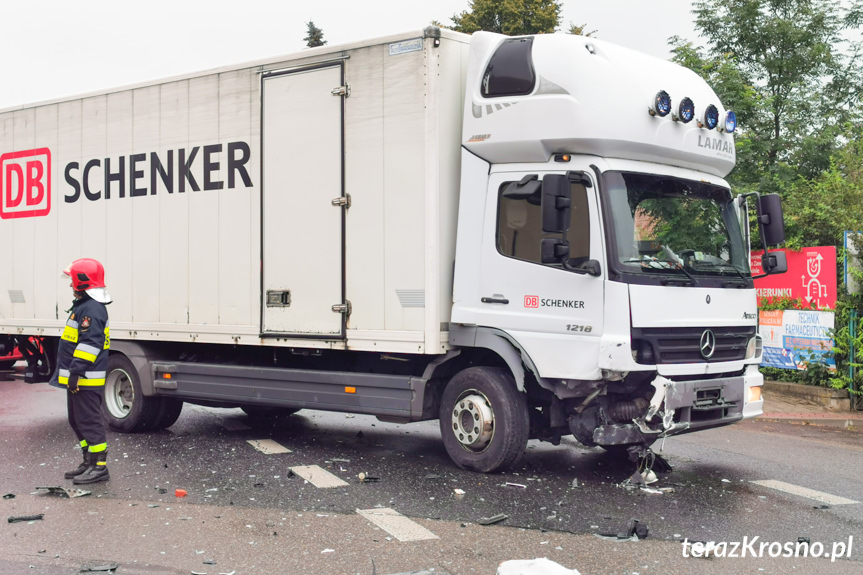 Wypadek na Rzeszowskiej w Krośnie