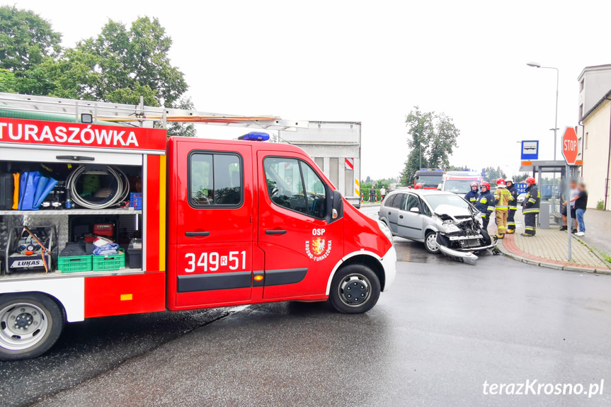 Wypadek na Rzeszowskiej w Krośnie